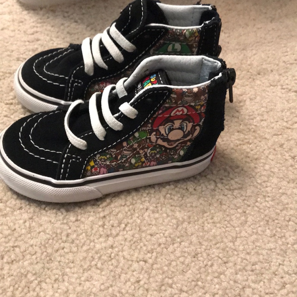 Toddler vans Mario shoes